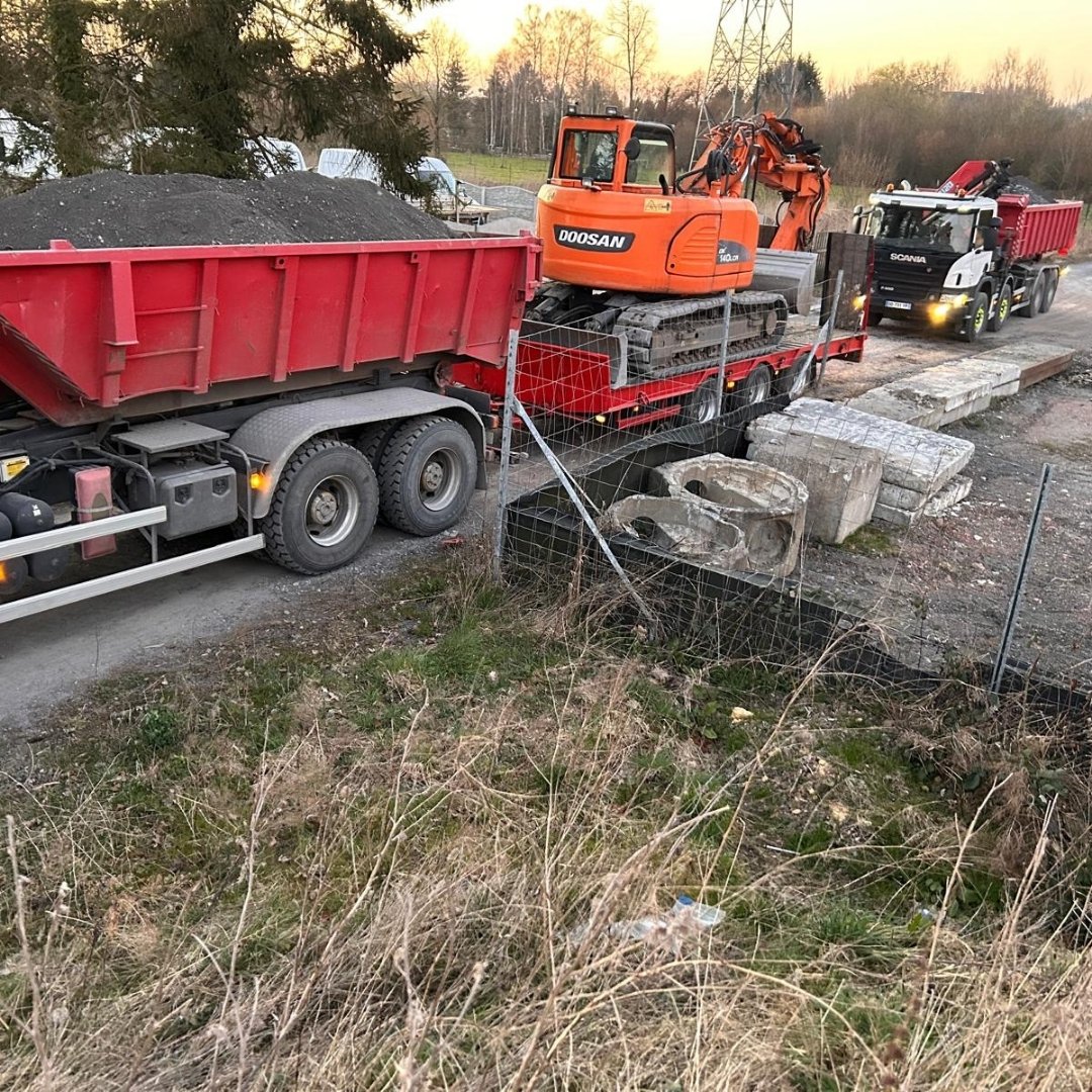 Terrassement de fondations réalisé par ML TP à Denain